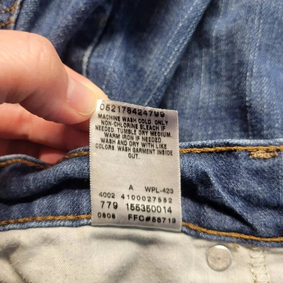 Levi's Curvy 529 Size 12 Classic Medium Wash Blue Bootcut Denim Jeans - Picture 10 of 12